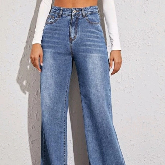 Catsuo Camisole Loose High Waist Wide Leg Jeans