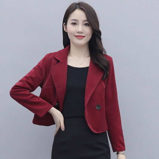 Short Suit Coat Women's All-match Wool Top