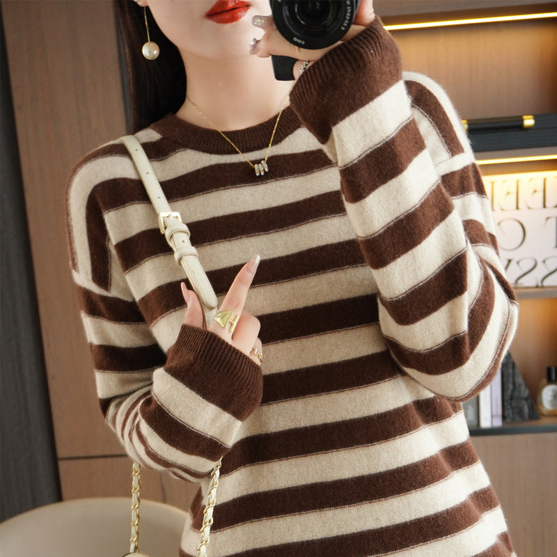 Women's Long Sleeve Loose Western Style Sweater