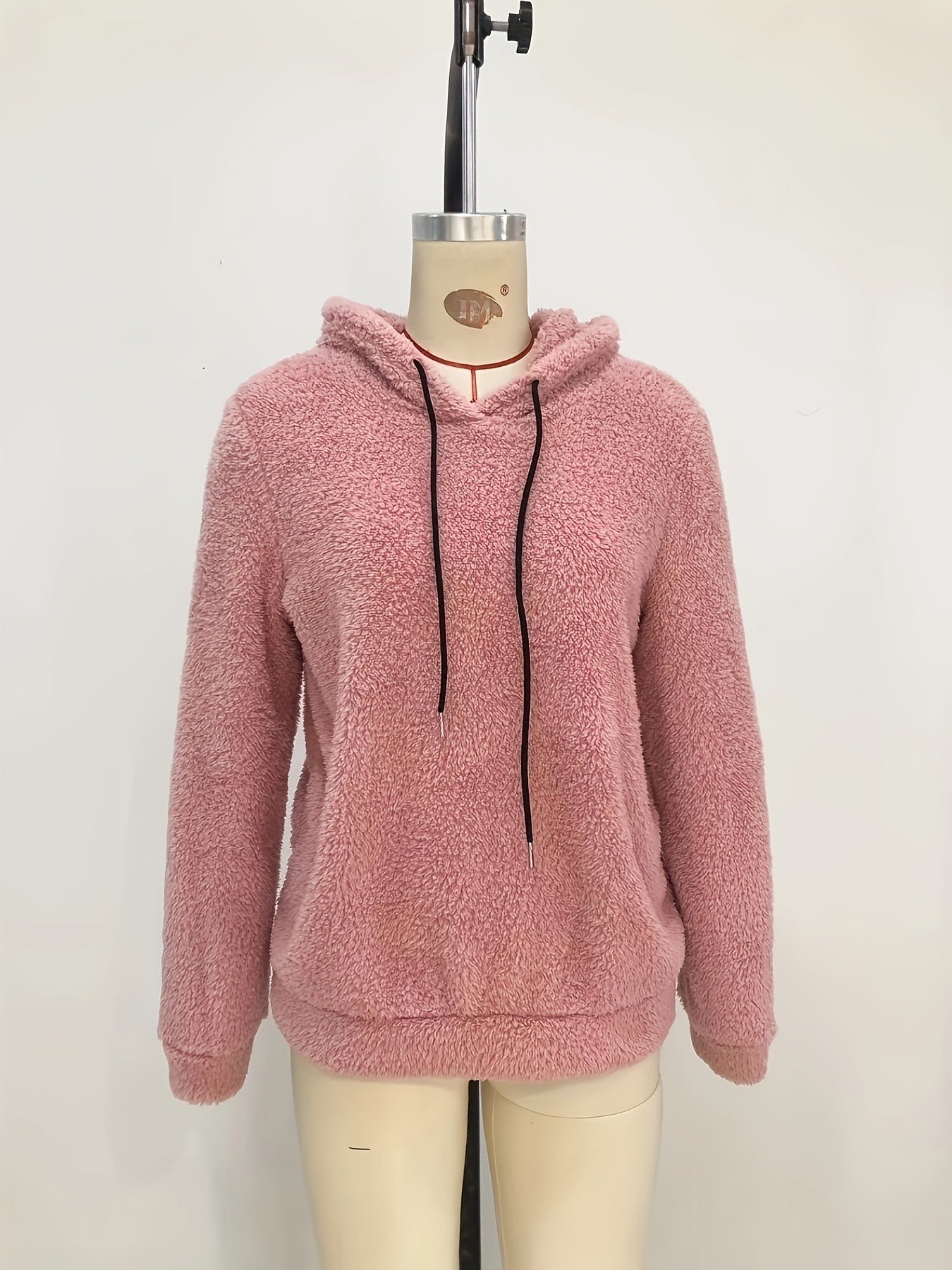 Fashion Tops Women's Double-sided Velvet Solid Color Hooded Pullover Sweater